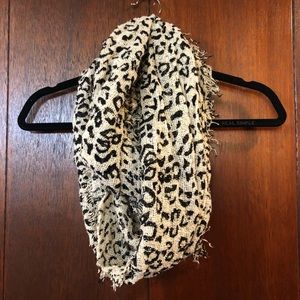 Cheetah Infinity Scarf w/ Fringe